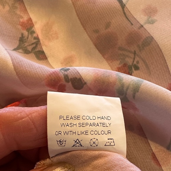 CELLECCI Babydoll Floral Pink Ruffled Dress/Romper - Picture 11 of 12